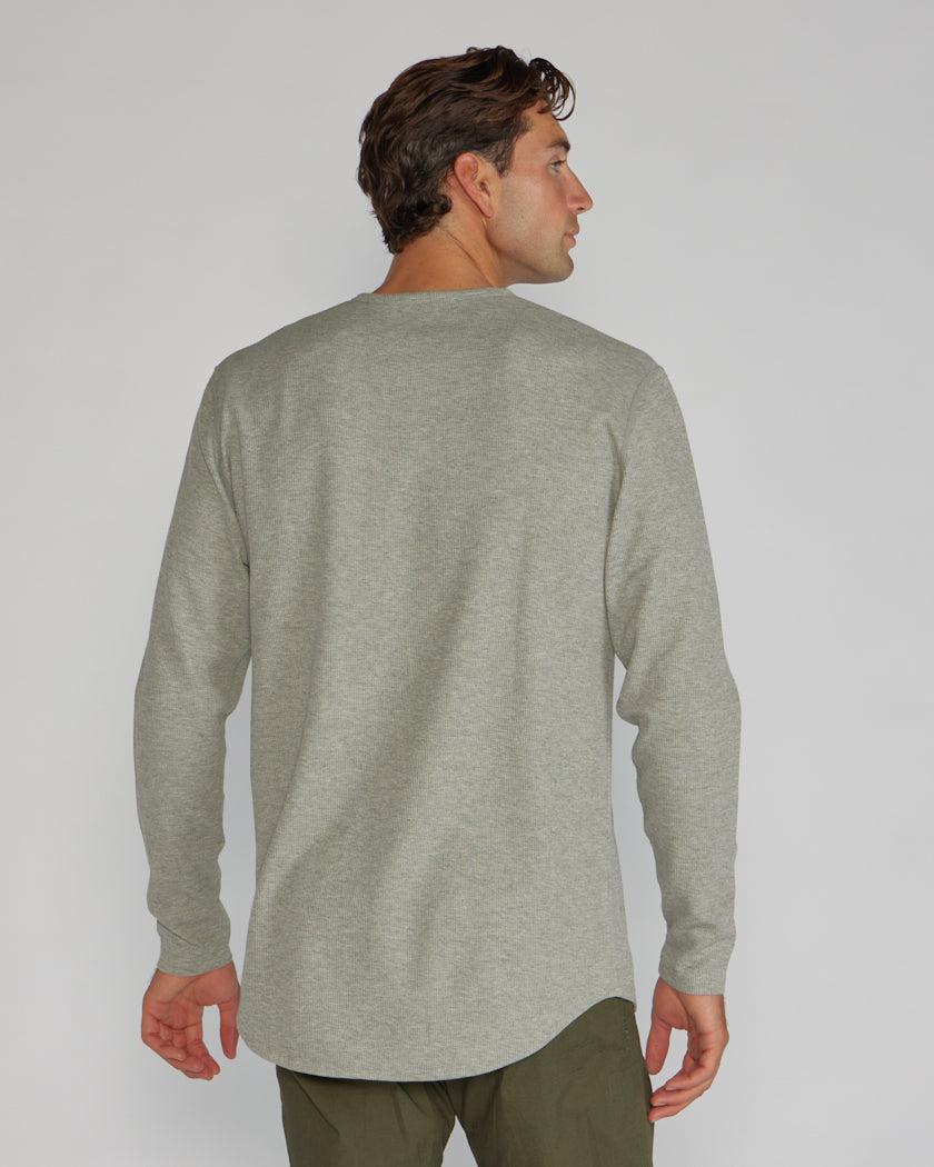 Thermal Henley Drop-Cut Long Sleeve Product Image