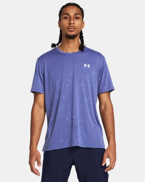 Mens UA Launch Splatter Short Sleeve Product Image