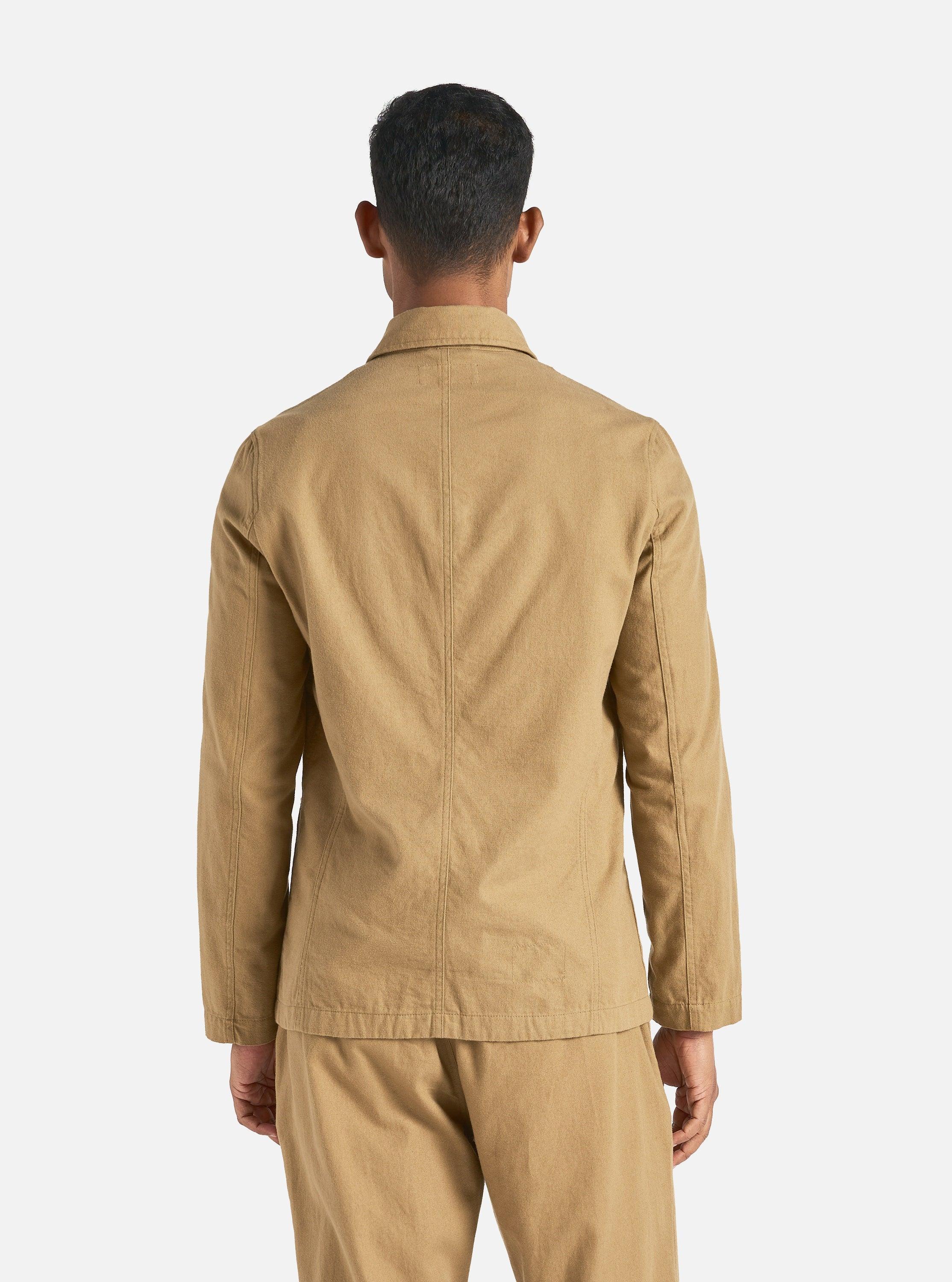 Universal Works Bakers Jacket in Sand Brushed Moleskin Product Image