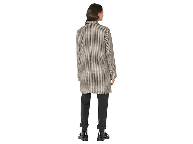 Sanctuary Carly Coat (Saddle Houndstooth) Women's Clothing Product Image