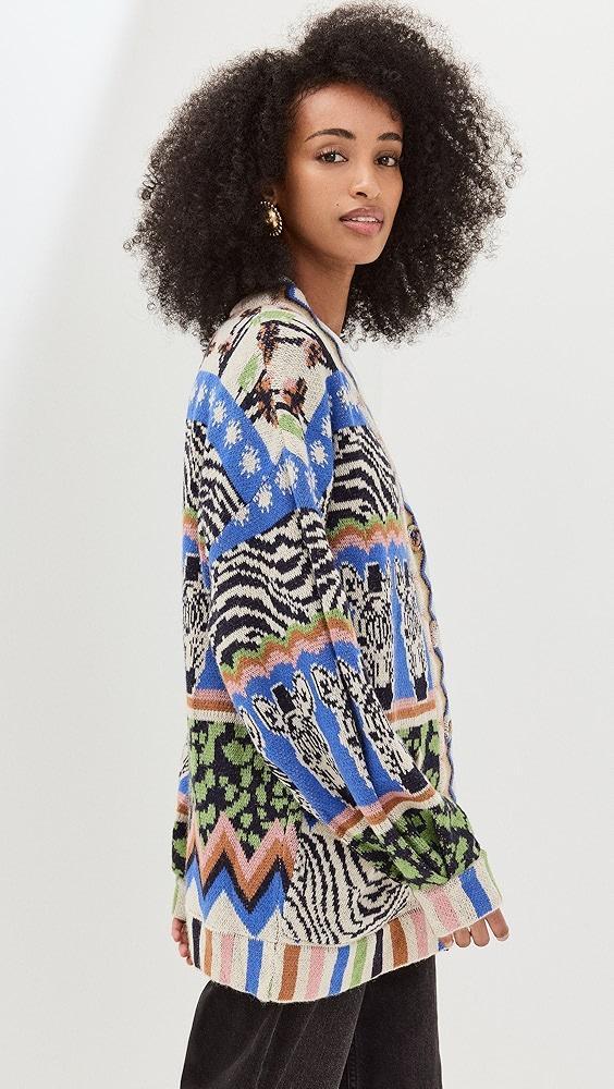 FARM Rio Zebra Ainika Cardigan | Shopbop Product Image