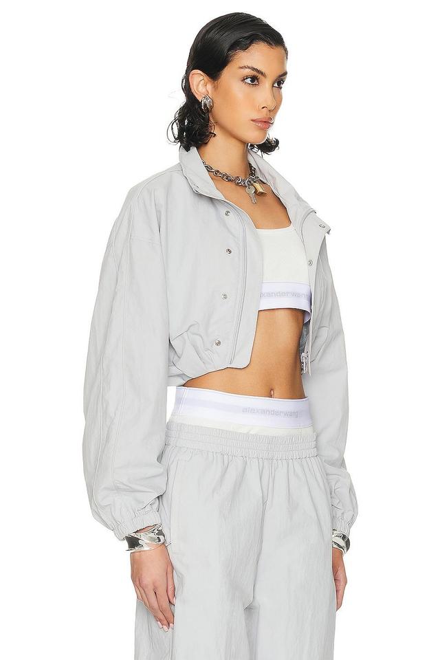 Alexander Wang Bolero Track Jacket Light Grey. (also in ). Product Image