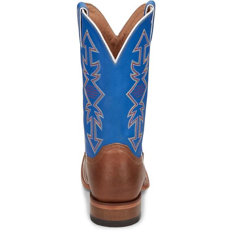 SALE Justin® Men's Brown/Blue Dayne 11" Square Toe Boots Product Image