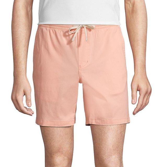 Mens Lands End Comfort-First Classic-Fit 7-inch Knockabout Deck Shorts Crisp Pink Product Image