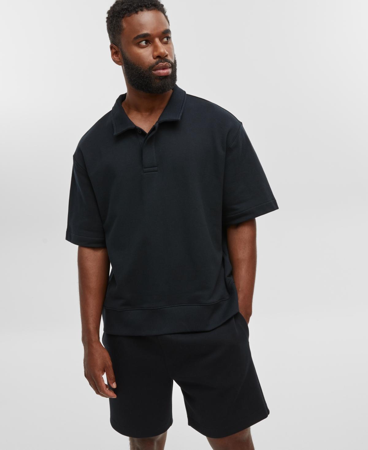 Mode of One Mens Relaxed-Fit French Terry Polo, Created for Macys Product Image