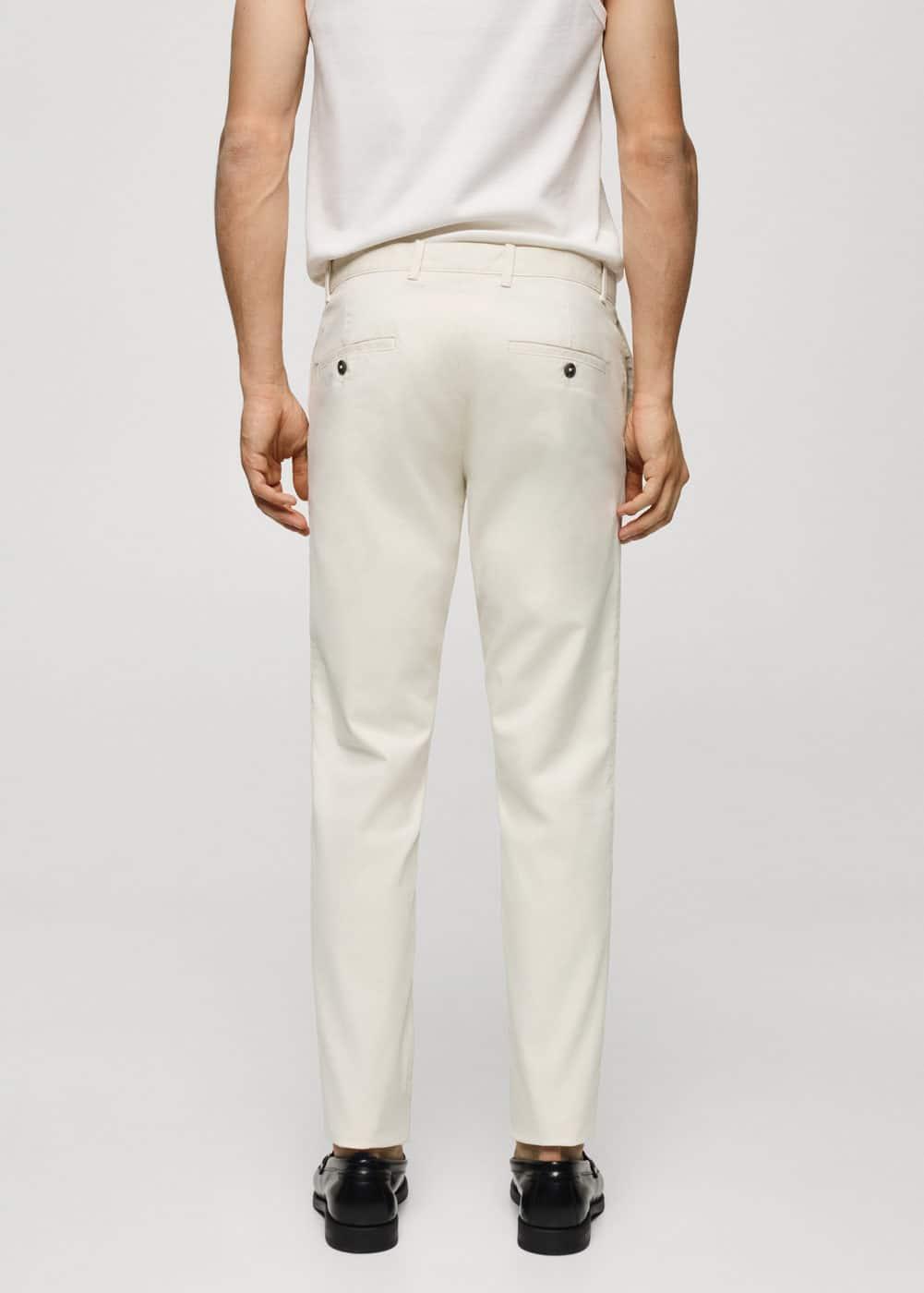 MANGO MAN - Slim fit serge chino trousers light/pastel greyMen Product Image