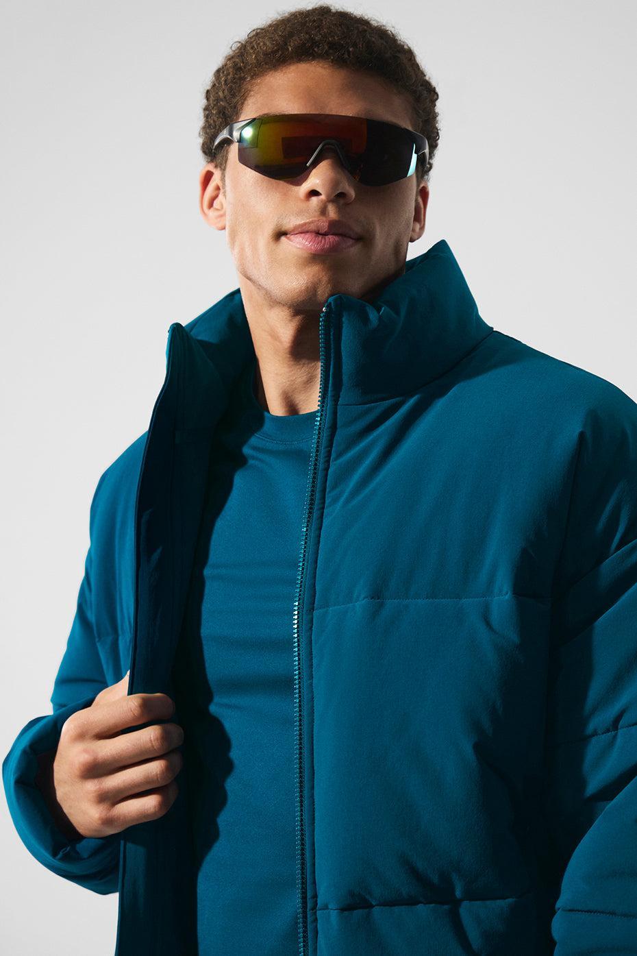 Stretch Woven Street Puffer - Eclipse Blue Male Product Image