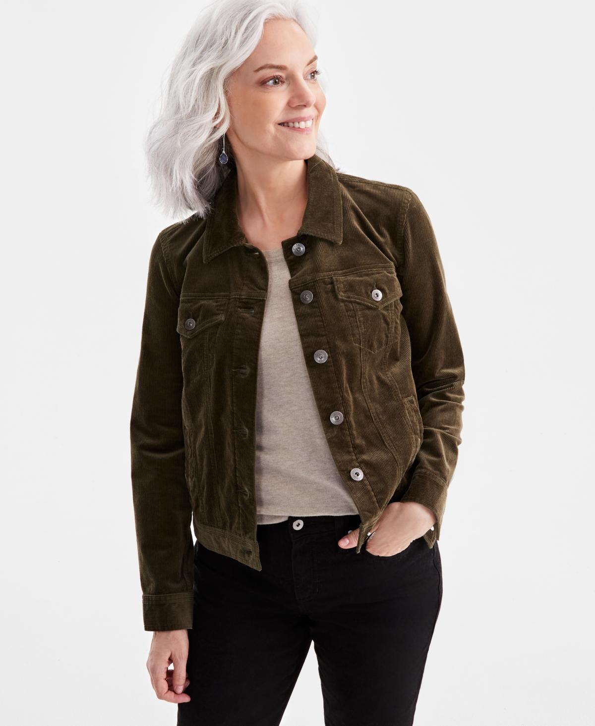 Style & Co Womens Corduroy Classic Long-Sleeve Jacket, Created for Macys Product Image