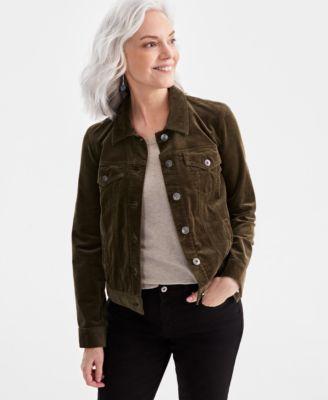 Women's Corduroy Classic Long-Sleeve Jacket, Created for Macy's Product Image