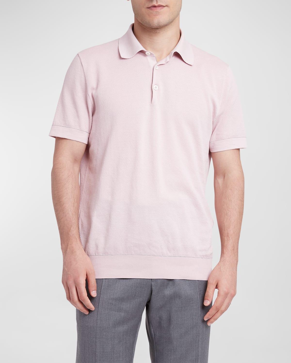 Mens Cotton Polo Shirt Product Image