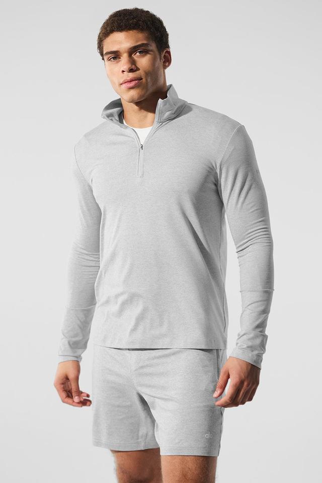 Conquer 1/4 Zip Reform Long Sleeve - Athletic Heather Grey Male Product Image