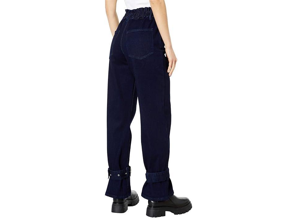 We Wore What Paperbag Straight Ankle (Rinse) Women's Jeans Product Image