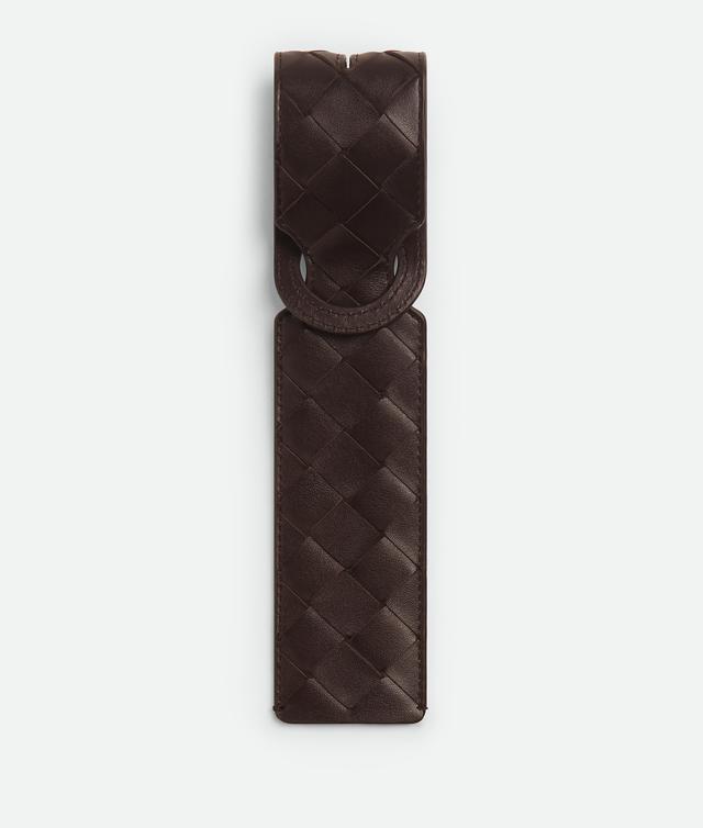 Men's Intrecciato Long Tag Holder in Fondant Product Image