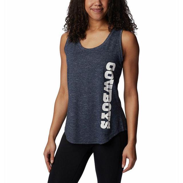 Womens Columbia Dallas Cowboys Cades Cape Omni-Wick Tri-Blend Tank Top Blue Product Image