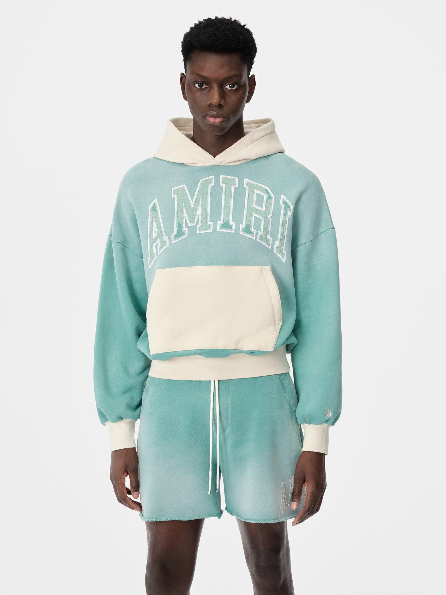 AMIRI VINTAGE OVERSIZED HOODIE - Sea Blue Male Product Image