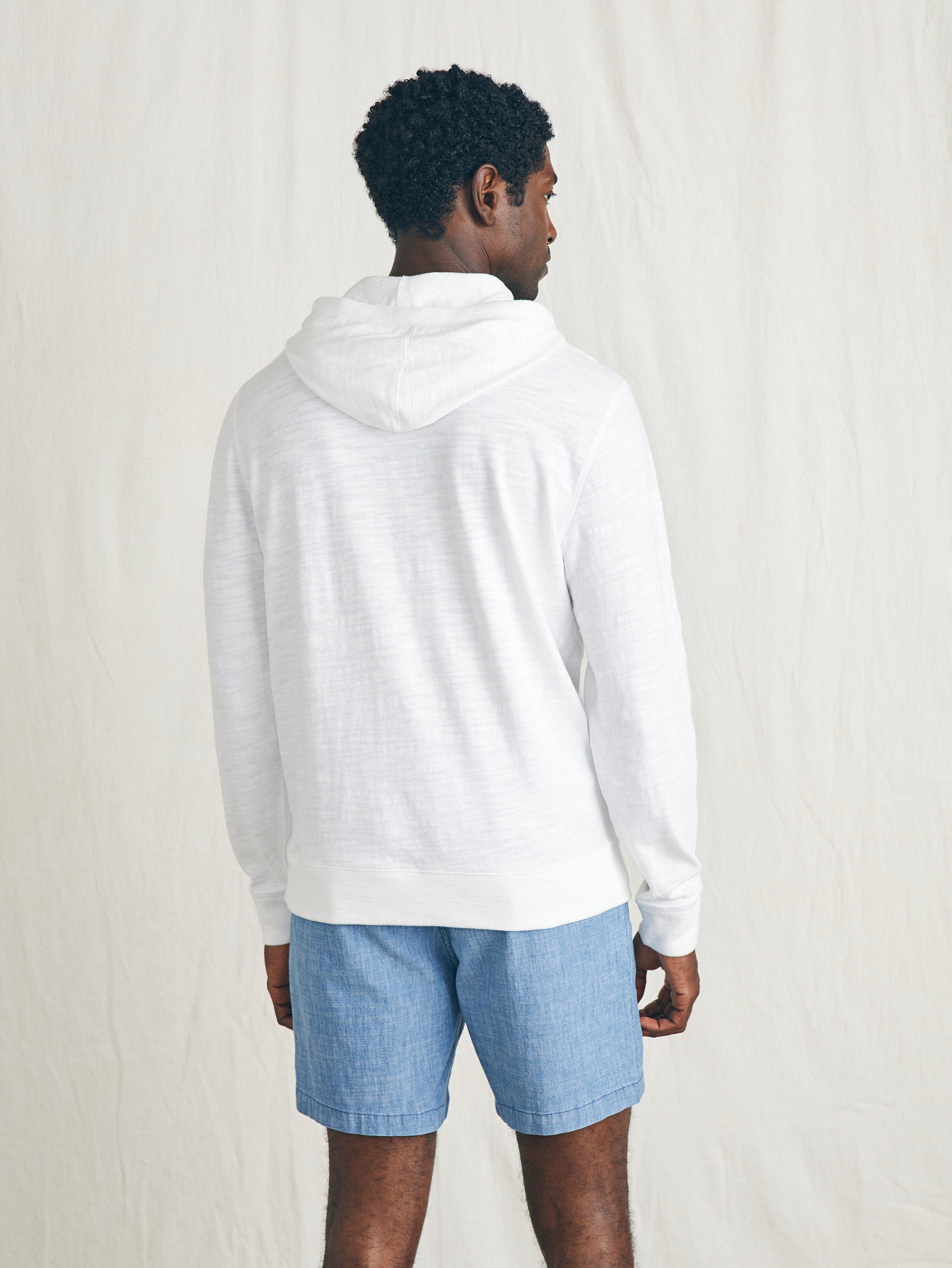 Surfrider Sunwashed Slub Hoodie - White Male Product Image