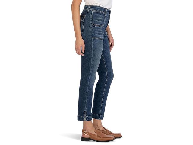 KUT from the Kloth Reese High Waist Ankle Slim Straight Leg Jeans Product Image