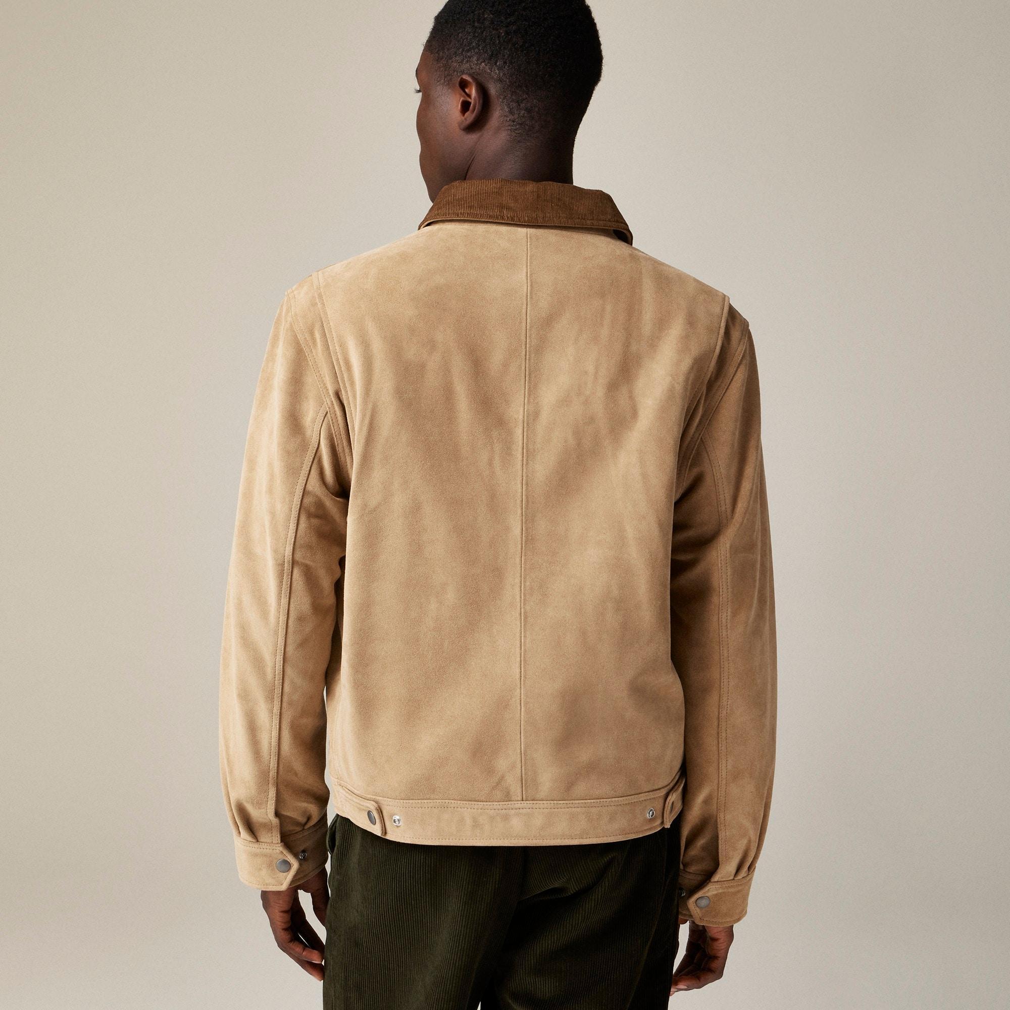 Limited-edition Wallace & Barnes work jacket in Italian suede Product Image