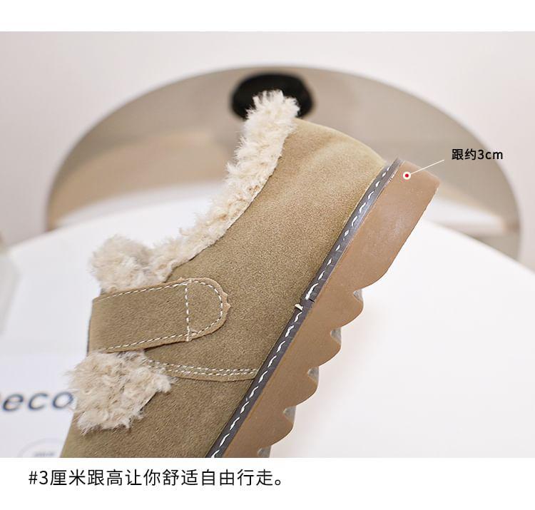 Platform Fleece-Lined Buckled Slip-Ons Product Image