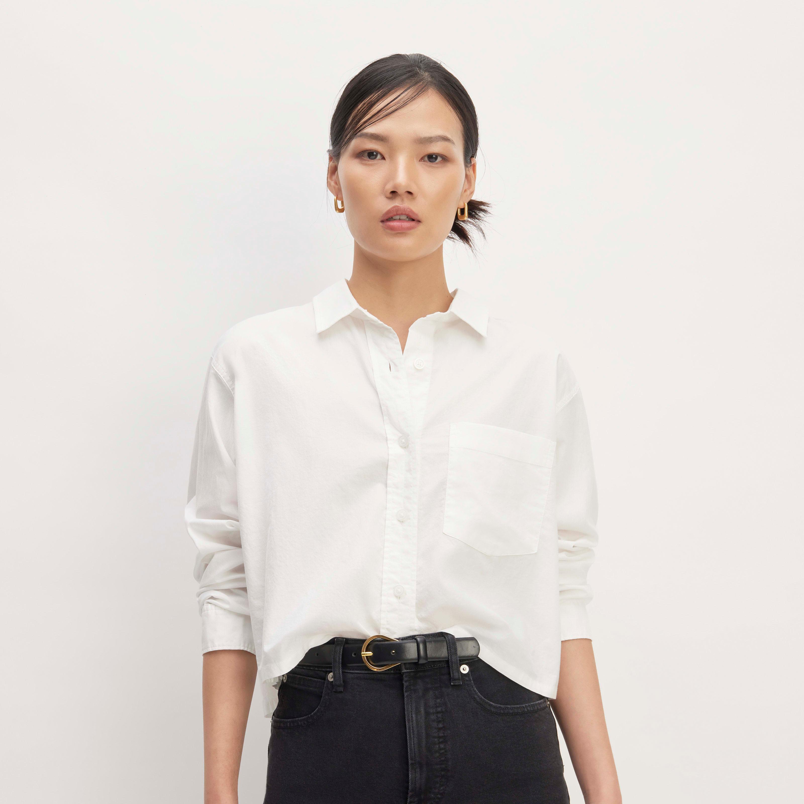 Womens Way-Short Shirt in Silky Cotton by Everlane Product Image