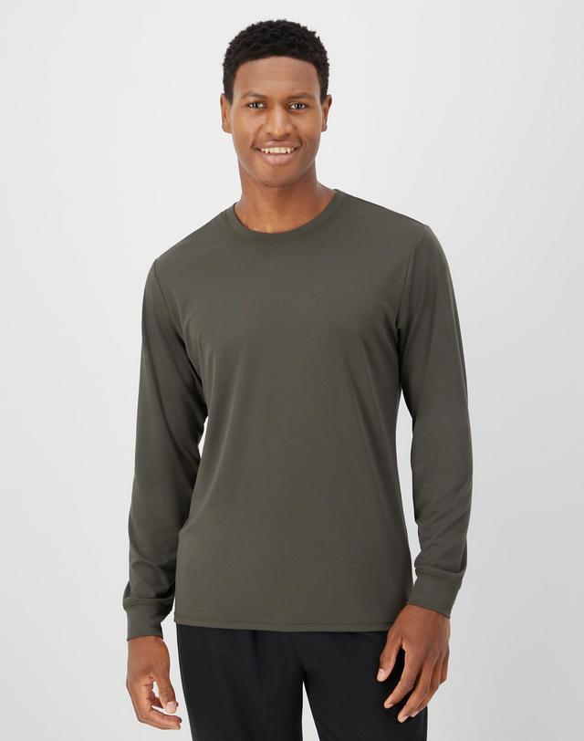 Hanes Moves Mens Long Sleeve Performance Tee Black 2XL Product Image