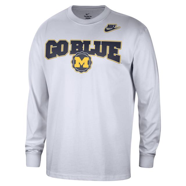 Michigan Max90 Nike Mens College Crew-Neck Long-Sleeve T-Shirt Product Image