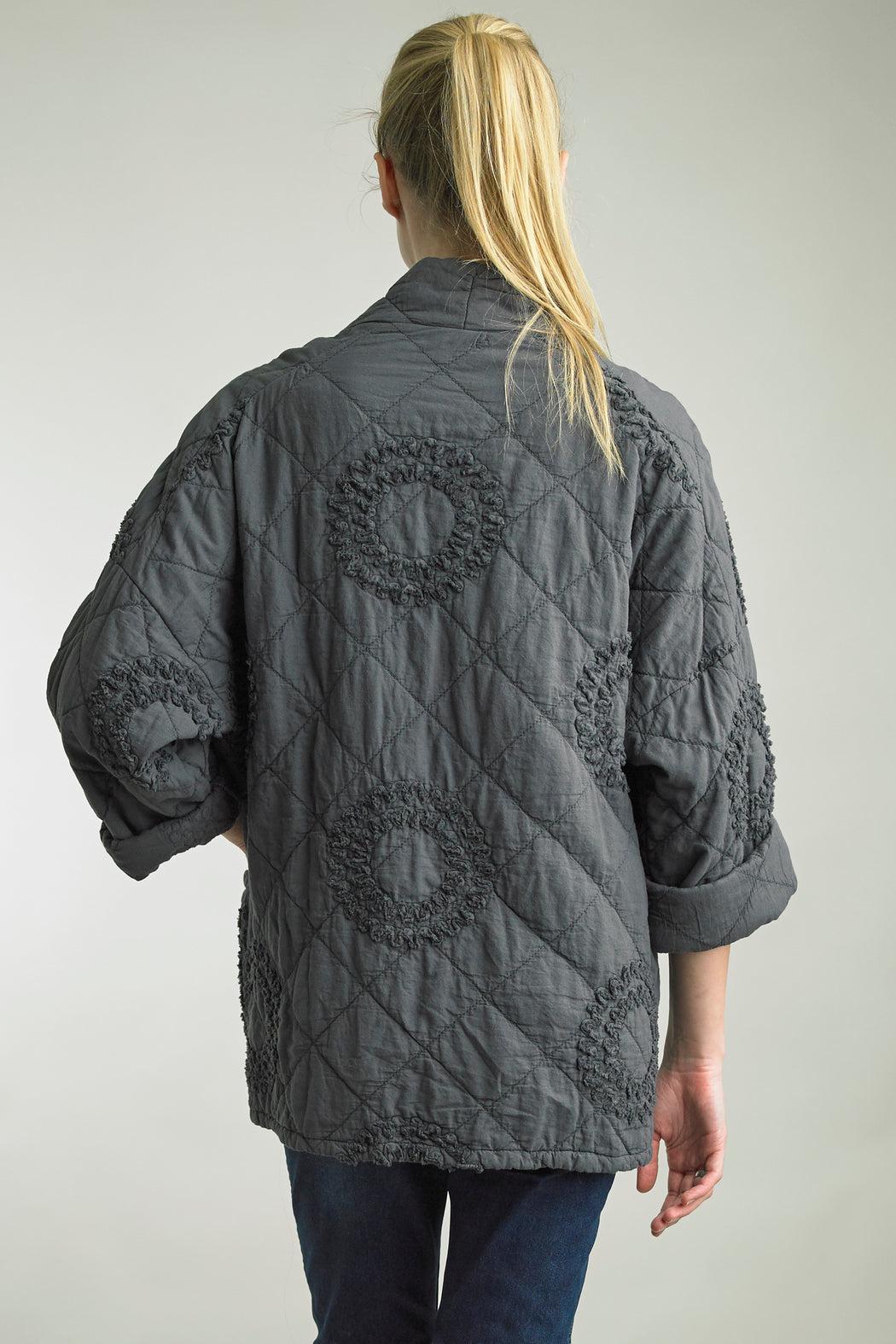 Grey Quilted Jacket Product Image