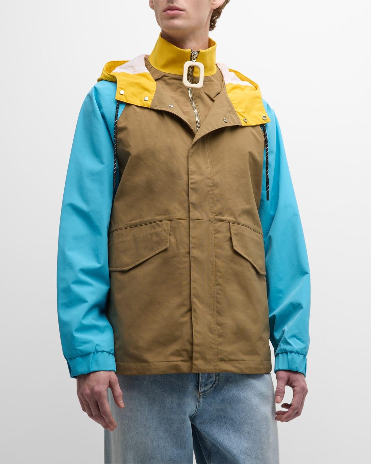 Mens Short Colorblock Parka Product Image