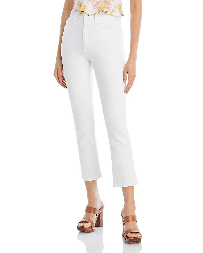 MOTHER High Waisted Rider Ankle in Fairest Of Them All - White. Size 29 (also in 24, 25, 26, 27, 28, 30, 31, 32, 33, 34). Product Image