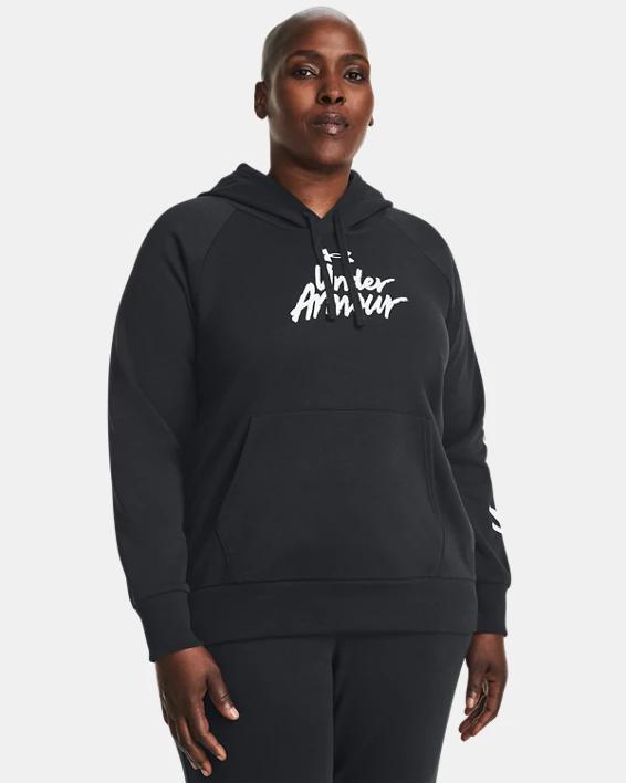 Women's UA Rival Fleece Big Logo Hoodie Product Image