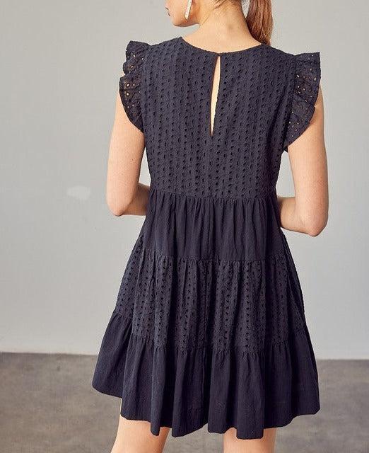 V-Neck Eyelet Dress Kids Product Image