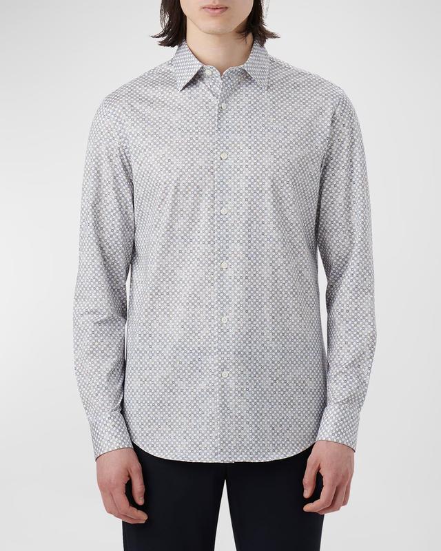 Mens James Ooohcotton Micro-Geometric Sport Shirt Product Image