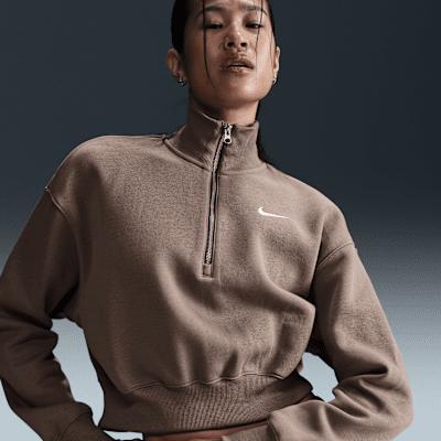 Nike Sportswear Phoenix Fleece Women's 1/2-Zip Cropped Sweatshirt Product Image