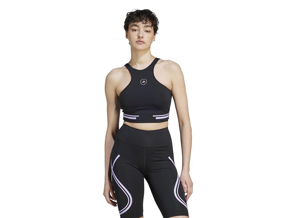 adidas by Stella McCartney Truepace Crop Heat.Rdy IP9141 Purple Glow) Women's Clothing Product Image