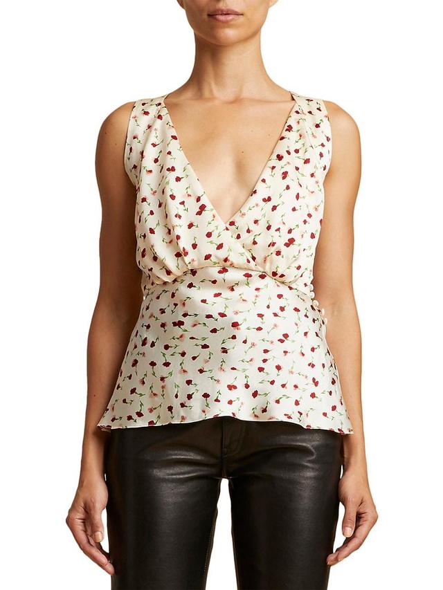 Womens Oli Surplice Floral Top Product Image