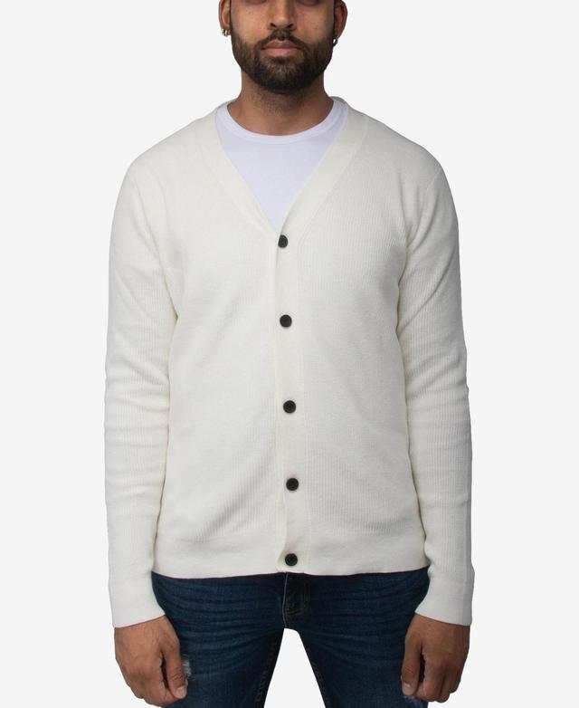 X-Ray Mens Basic Ribbed Cardigan Product Image