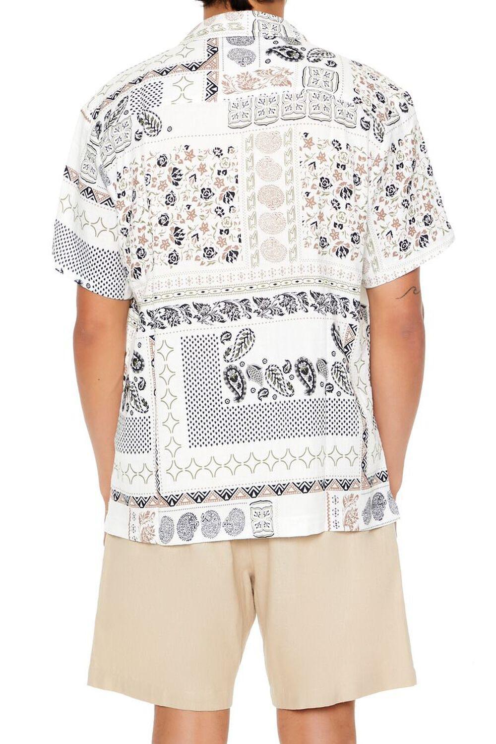 Textured Bandana Print Shirt | Forever 21 Product Image