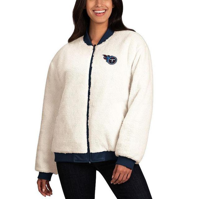 Womens G-III 4Her by Carl Banks Oatmeal/Navy Tennessee Titans Switchback Reversible Full-Zip Jacket Product Image