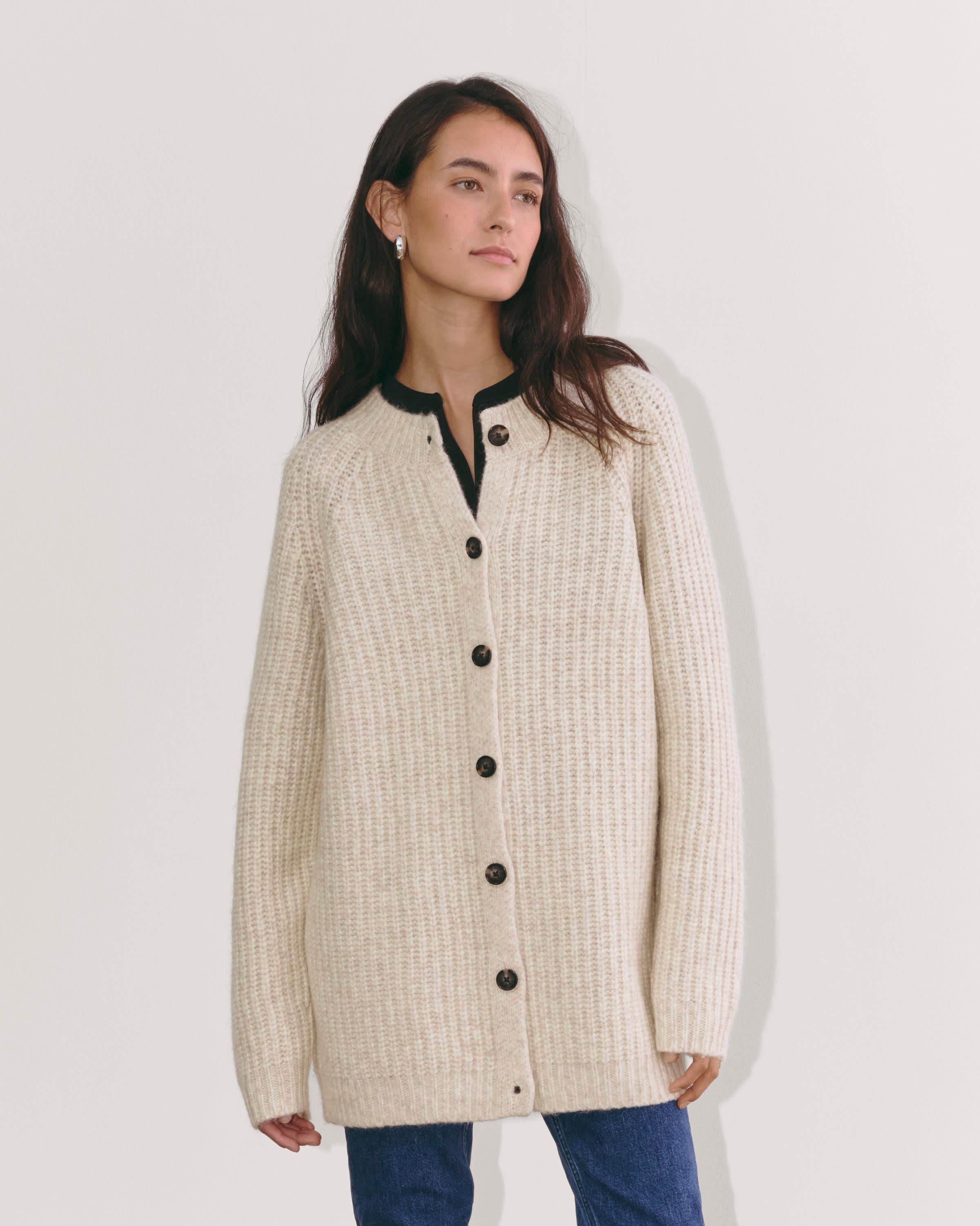 Womens Fisherman Cardigan in Cloud by Everlane product image