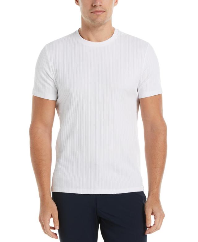 Perry Ellis Mens Rib Knit Crew Neck T-shirt Product Image