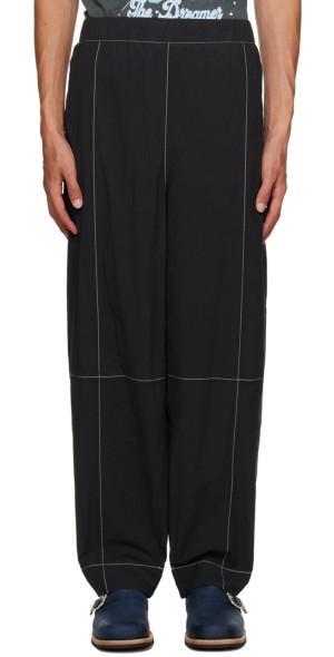 GANNI Black Elasticated Curve Trousers Product Image