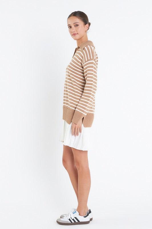 Tenny Pleated Sweater Dress Product Image