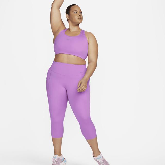 Nike Womens Go Firm-Support High-Waisted Cropped Leggings with Pockets (Plus Size) Product Image