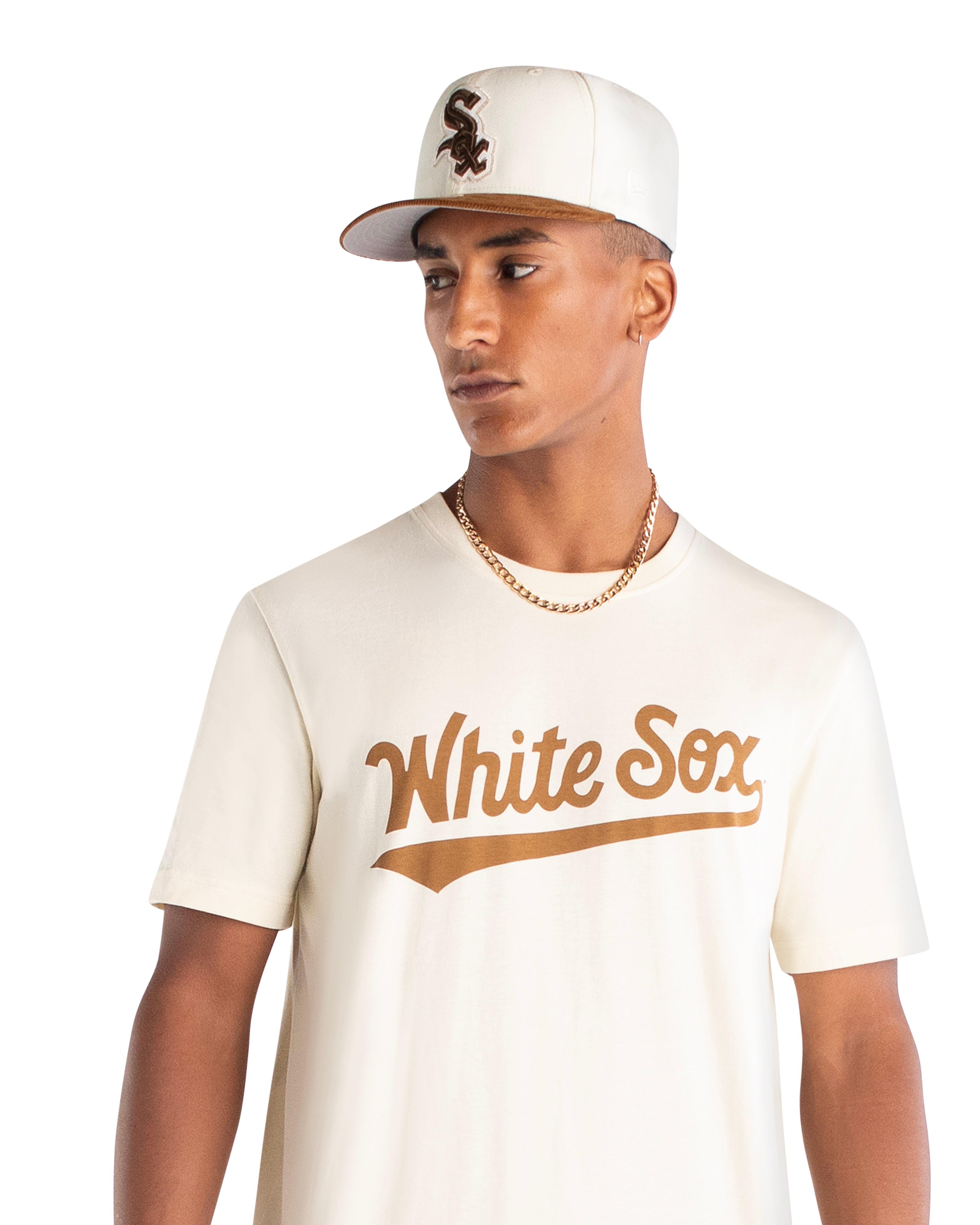 Chicago Cubs Cord White T-Shirt Male Product Image