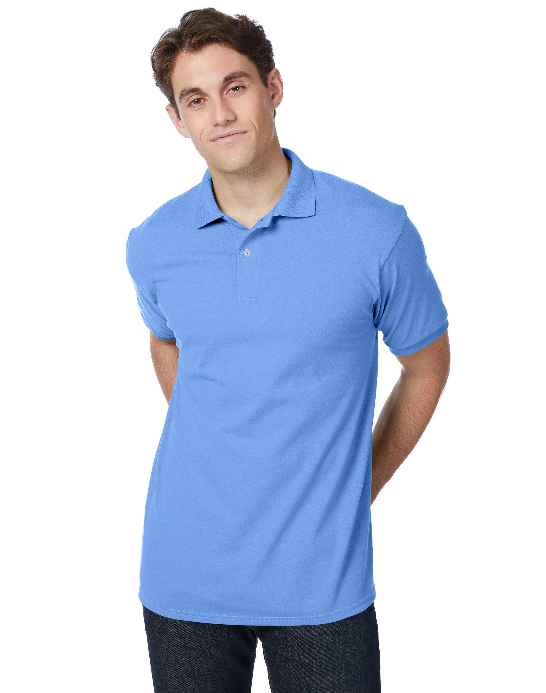 Hanes EcoSmart Mens Polo Shirt (Big & Tall Sizes Available) Ash S Product Image