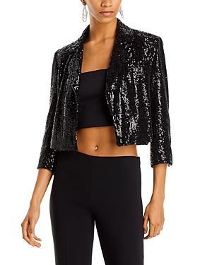 Womens Isabella Sequin Crop Jacket Product Image