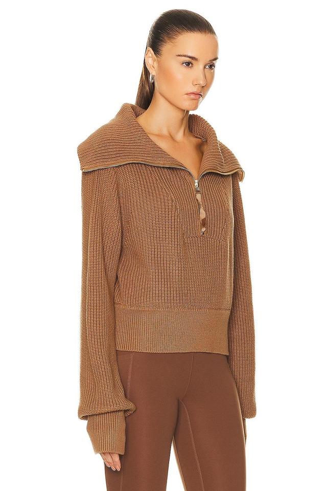 Varley Mentone Knit Sweater in Golden Bronze - Brown. Size M (also in L). Product Image