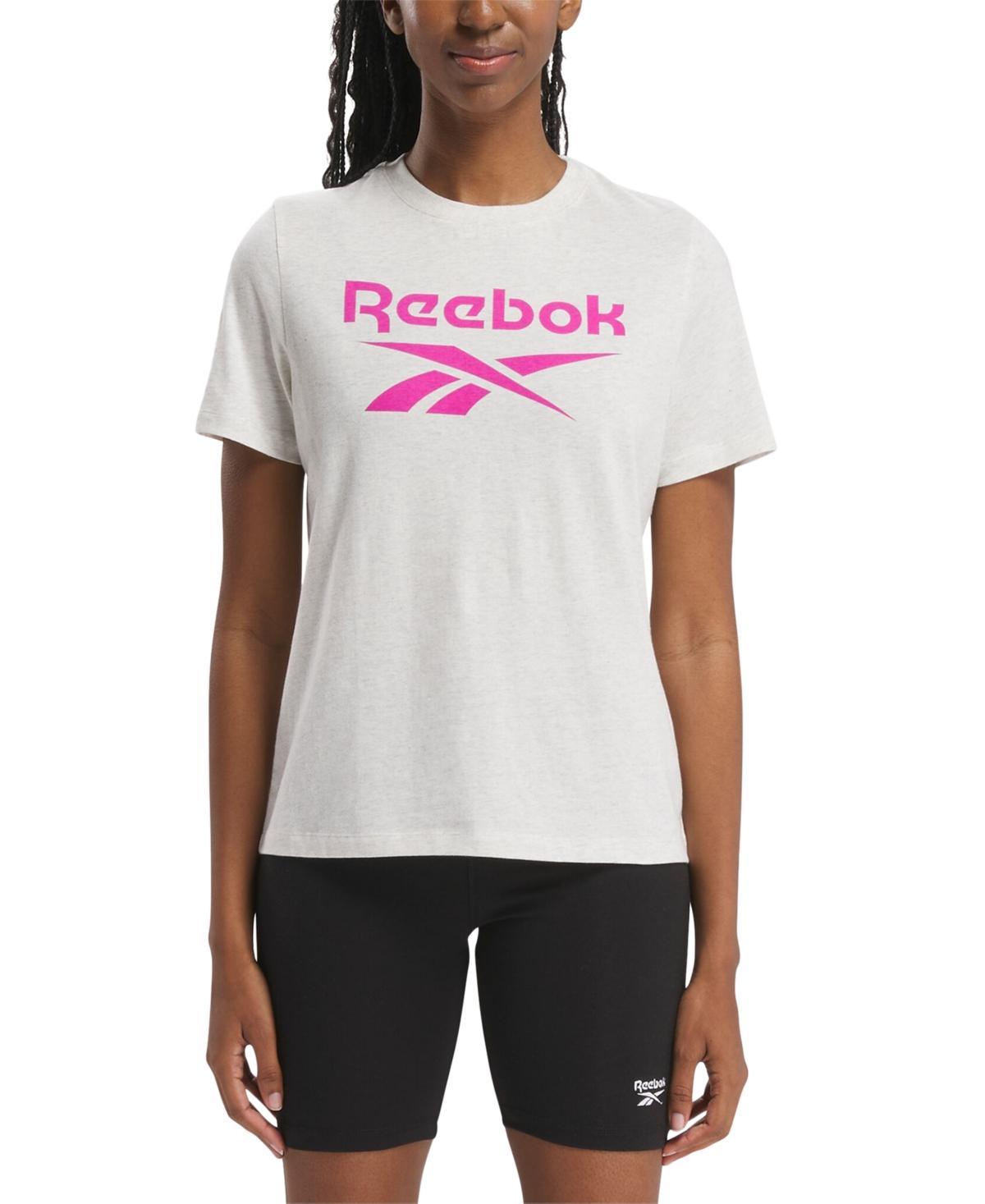 Reebok Womens Short Sleeve Logo Graphic T-Shirt Product Image