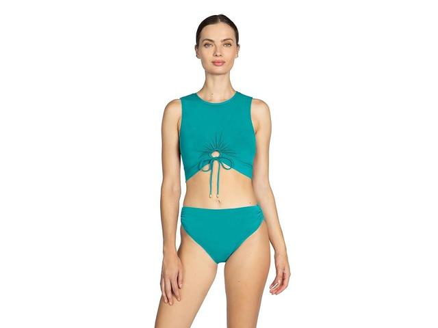 Robin Piccone Aubrey High Waist Bikini Bottoms Product Image