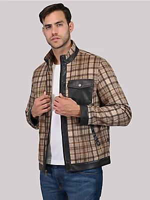 Men's Faux Wool Plaid Jacket | Men's JACKETS & OUTERWEAR | Wrangler® Product Image